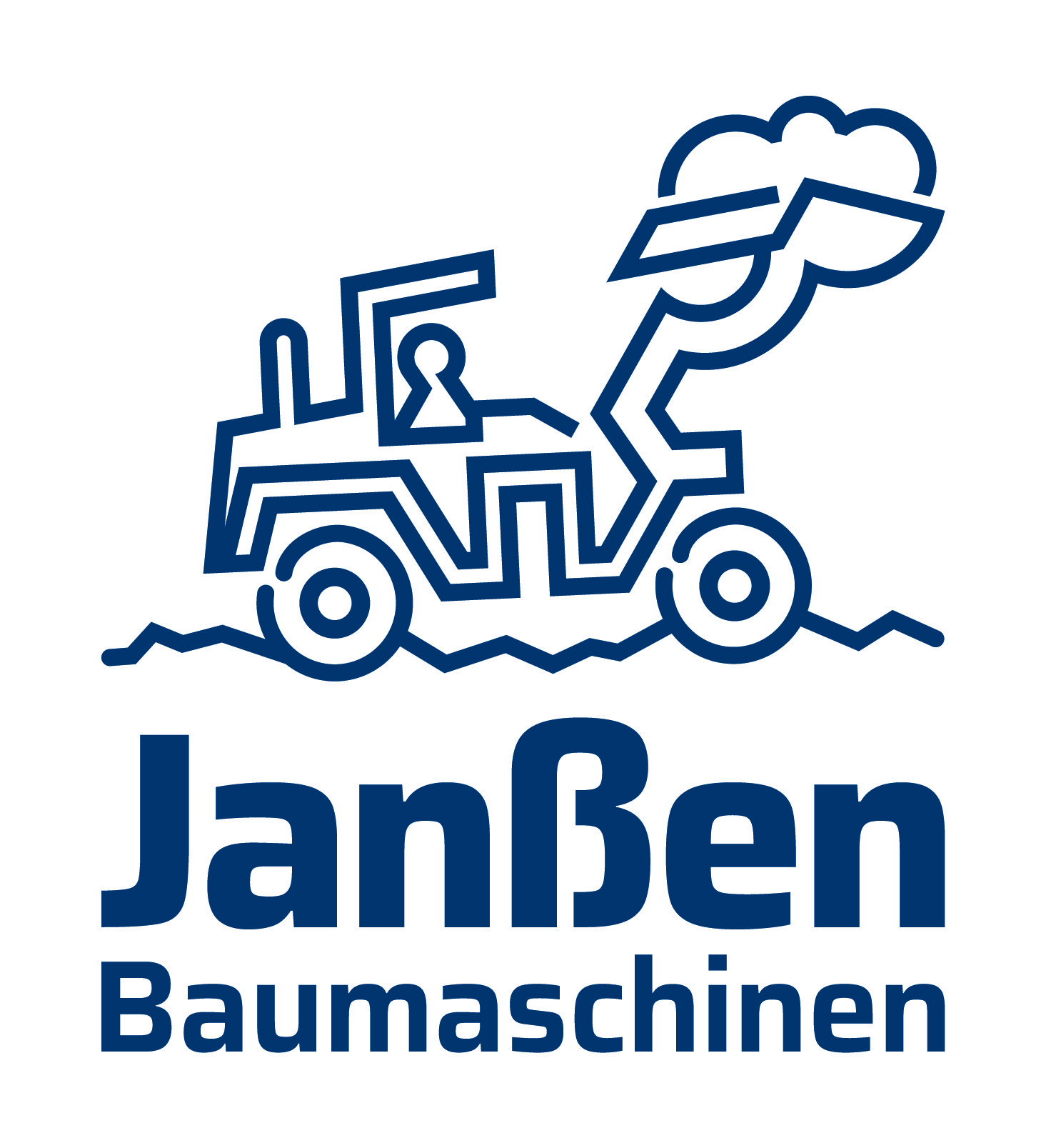 Logo Janßen Baumaschinen mit Radlader