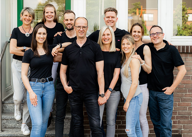 Team der Firma Provinzial Burke mit 9 Personen
