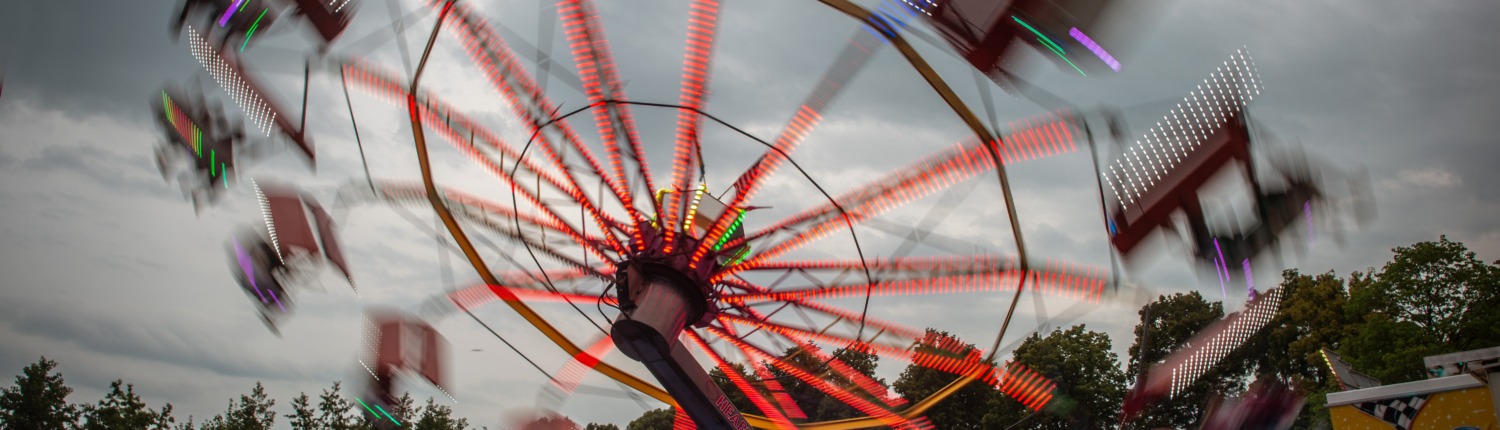 Fliegendes Karussell auf der Kranenburger Kirmes