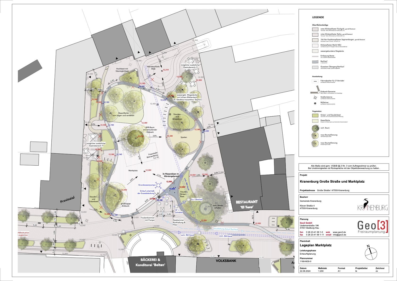 Lageplan Grüne Gartenstadt (Große Straße und Marktplatz)